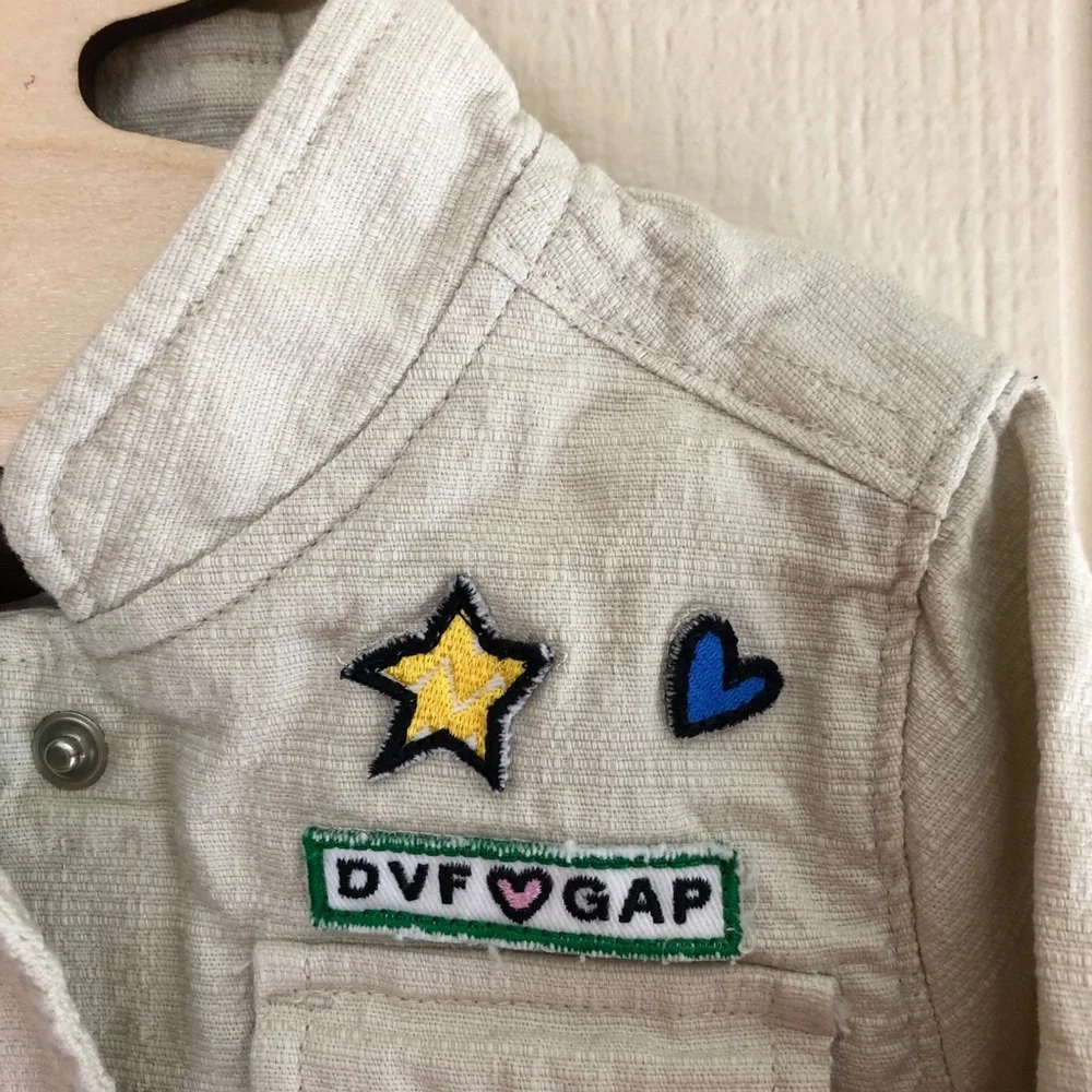 Diane von Furstenberg for gap patch jacket 4 girls